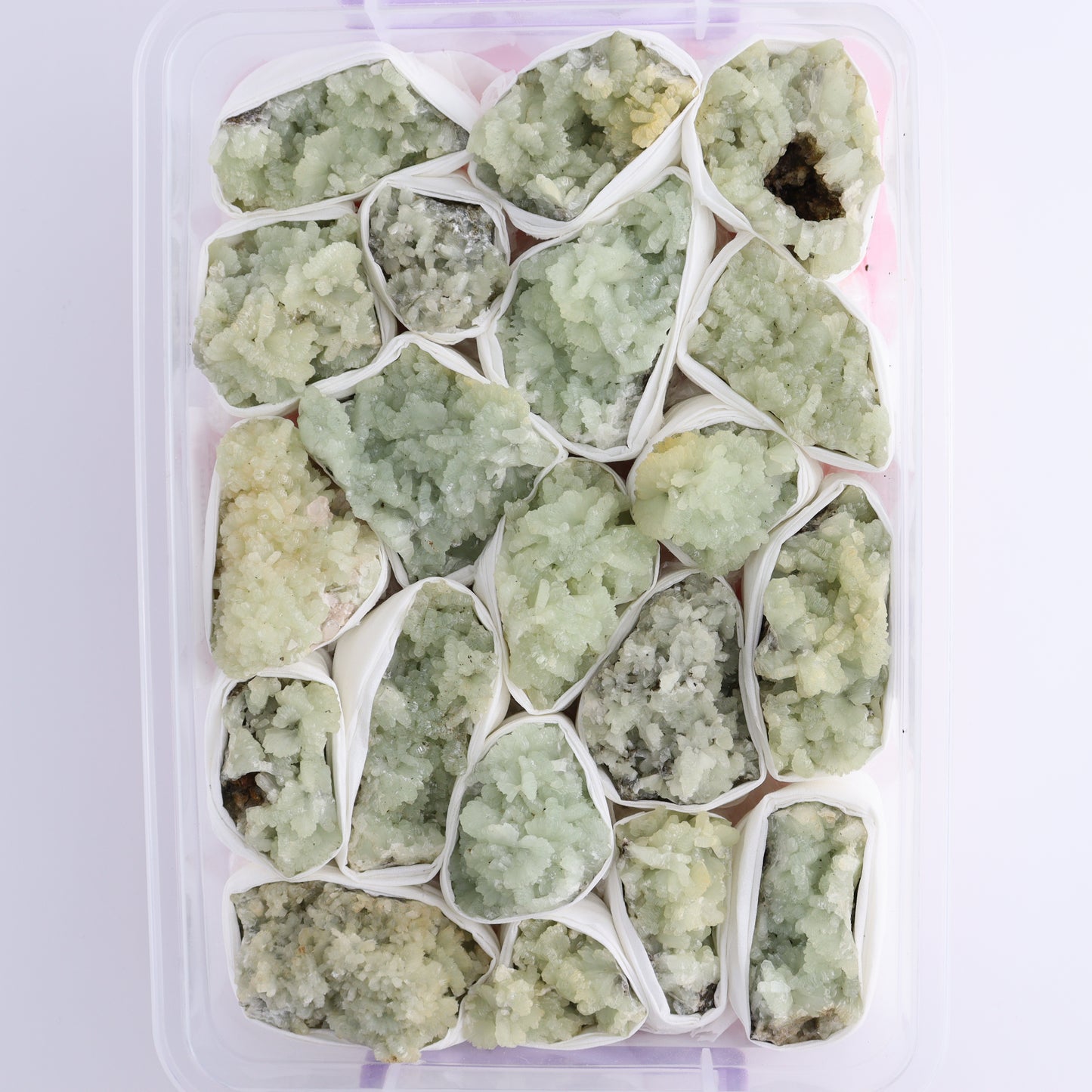 Prehnite Flat from Morocco - Expert Wholesale and Supplier of Wholesale Crystals & Bulk Gemstones, ["Clusters","Flats","Morocco","Prehnite"]