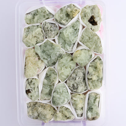 Prehnite Flat from Morocco - Expert Wholesale and Supplier of Wholesale Crystals & Bulk Gemstones, ["Clusters","Flats","Morocco","Prehnite"]