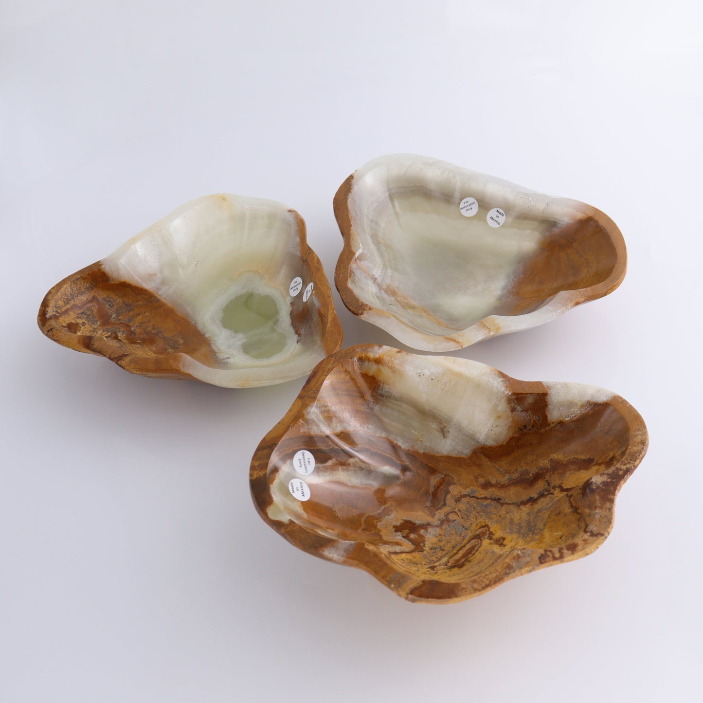 Onyx Bowl Set of 3 - Expert Wholesale and Supplier of Wholesale Crystals & Bulk Gemstones, ["Bowls","Mexico","onyx"]