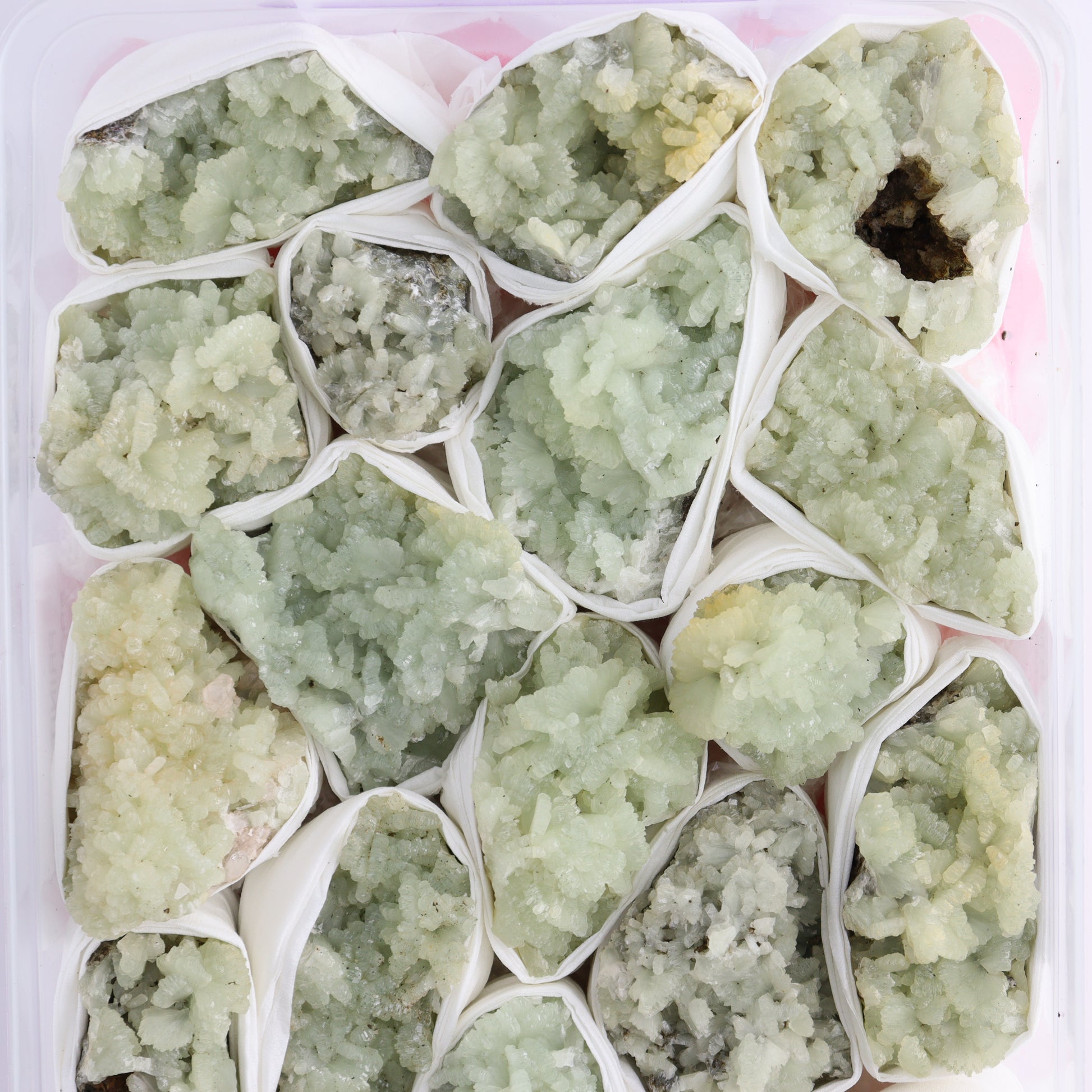 Prehnite Flat from Morocco - Expert Wholesale and Supplier of Wholesale Crystals & Bulk Gemstones, ["Clusters","Flats","Morocco","Prehnite"]