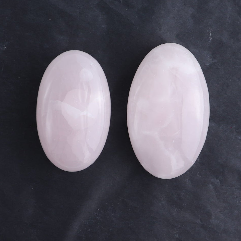 Pink Mangano Calcite Palm Stone Set of 6