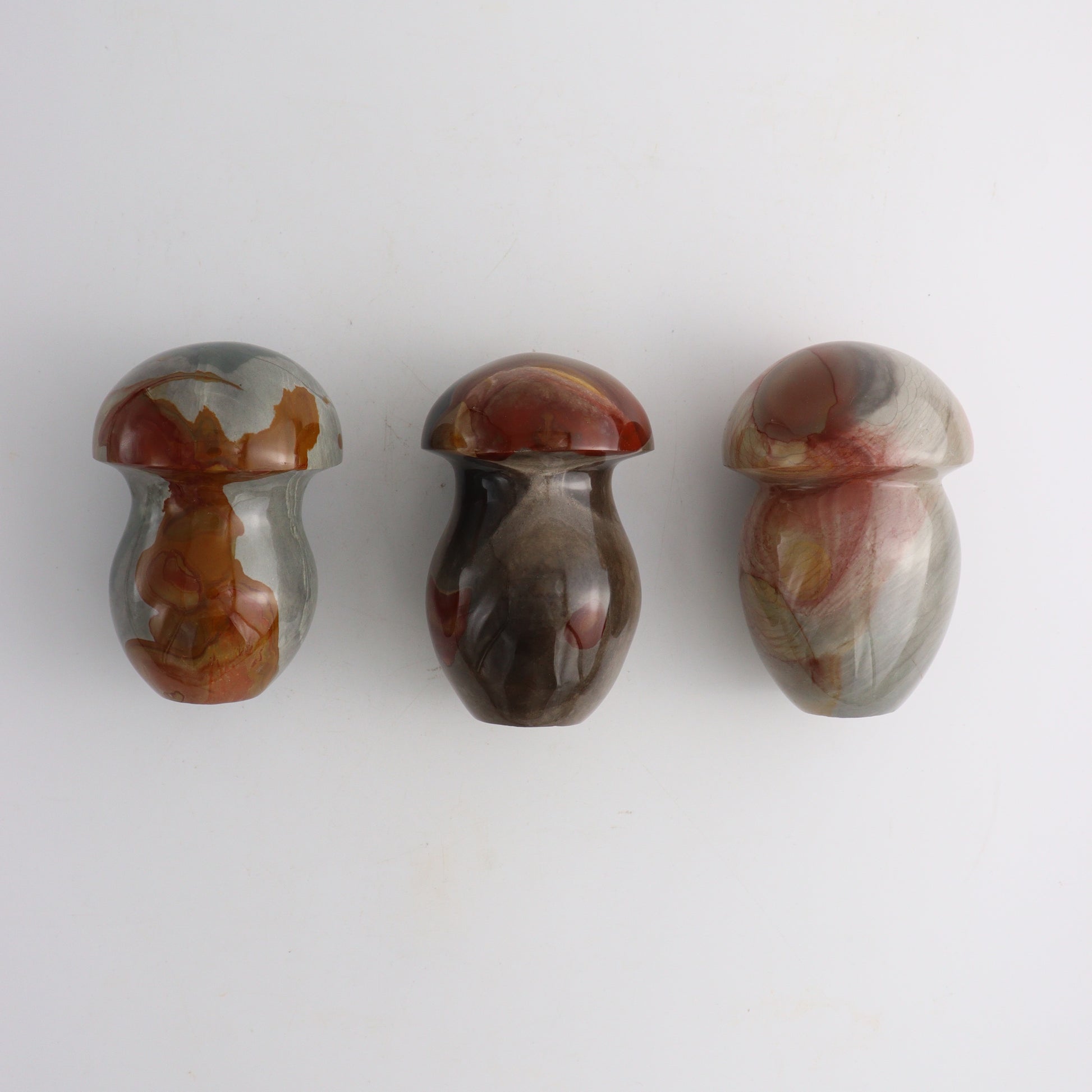 Polychrome Jasper Mushrooms - Mi Esperanza Minerals