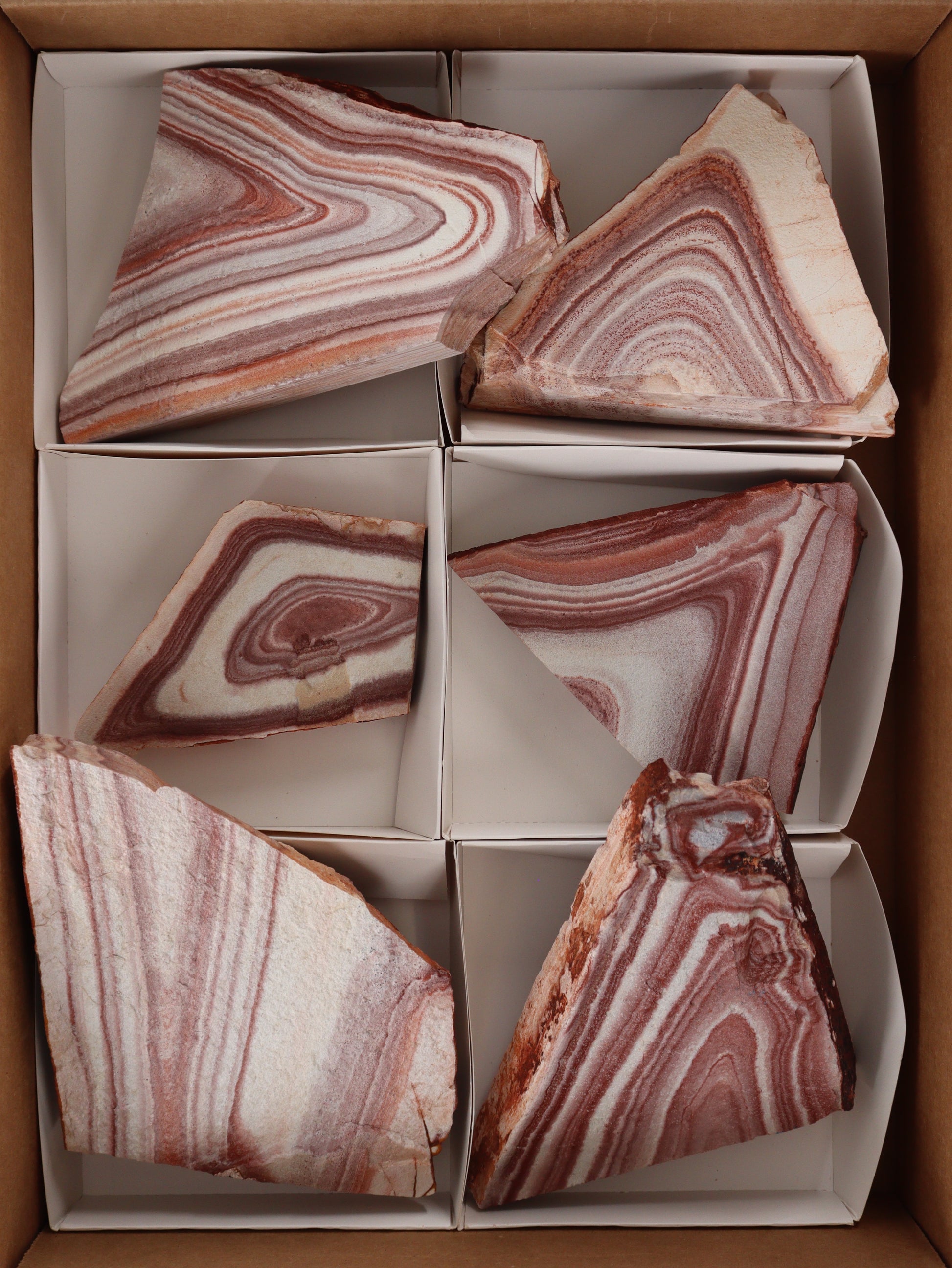 Rhyolite Slices and Slabs Set of 6 - Expert Wholesale and Supplier of Wholesale Crystals & Bulk Gemstones, []