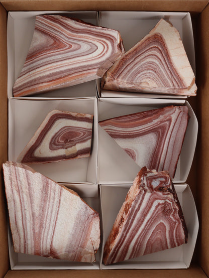 Rhyolite Slices and Slabs Set of 6 - Expert Wholesale and Supplier of Wholesale Crystals & Bulk Gemstones, []