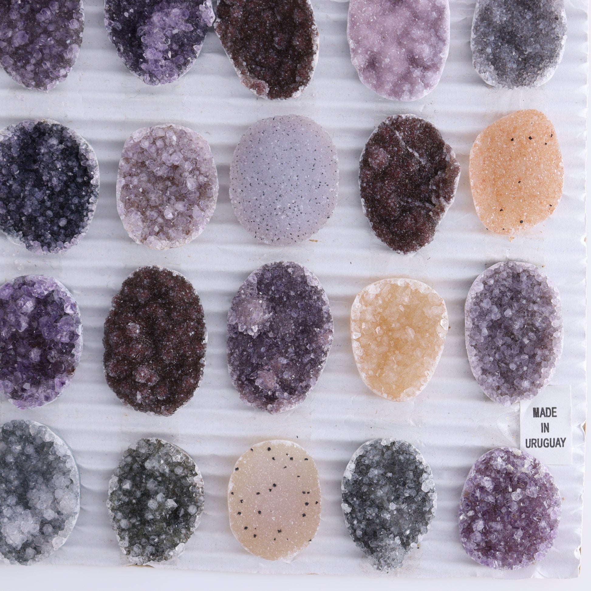 Uruguay Amethyst Cabs Set of 24 - Expert Wholesale and Supplier of Wholesale Crystals & Bulk Gemstones, ["Amethyst","Cabs","close_50","Uruguay"]
