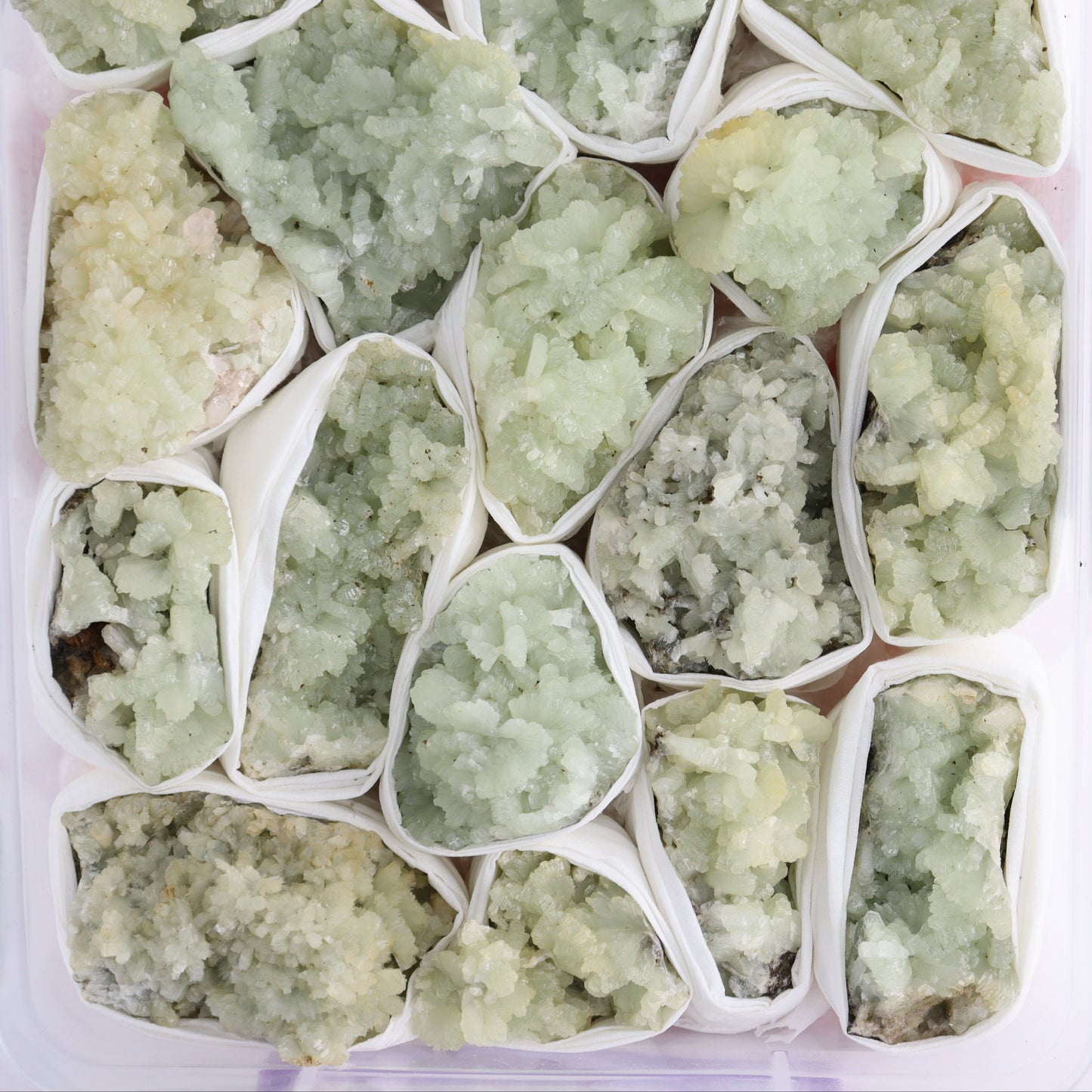 Prehnite Flat from Morocco - Expert Wholesale and Supplier of Wholesale Crystals & Bulk Gemstones, ["Clusters","Flats","Morocco","Prehnite"]