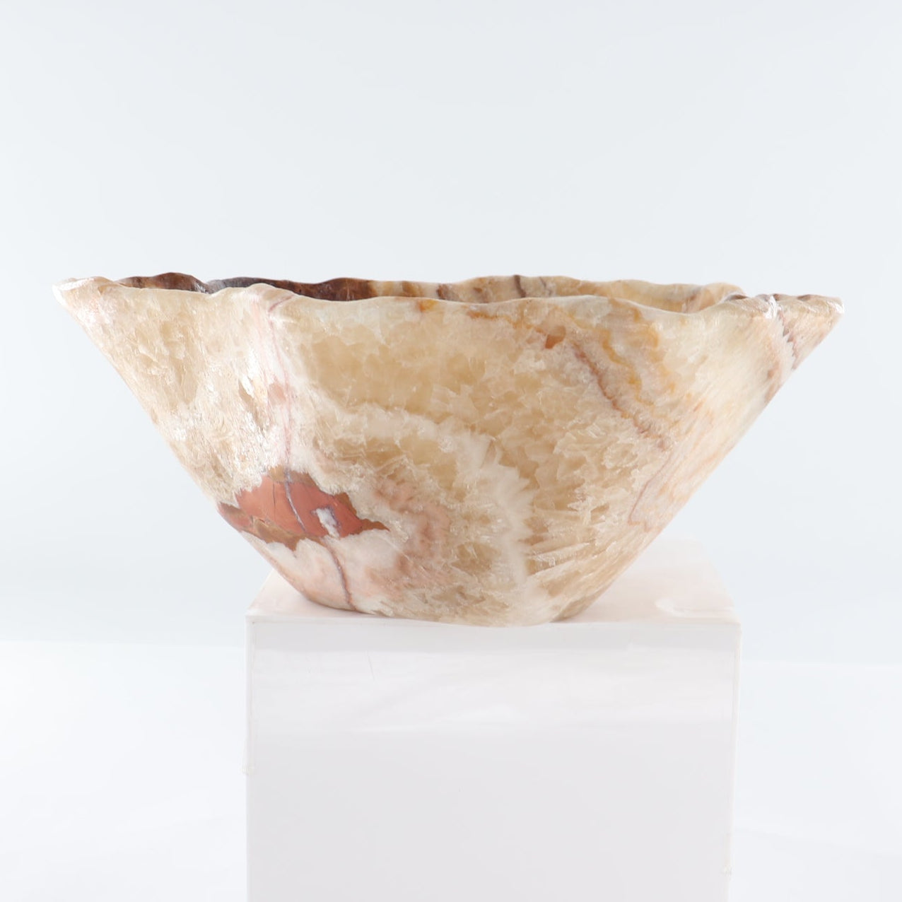 Mexican Onyx/Calcite Bowl 14"