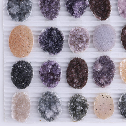 Uruguay Amethyst Cabs Set of 24 - Expert Wholesale and Supplier of Wholesale Crystals & Bulk Gemstones, ["Amethyst","Cabs","close_50","Uruguay"]