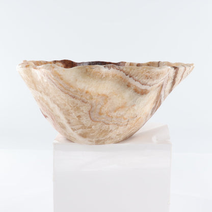Mexican Onyx/Calcite Bowl 14"