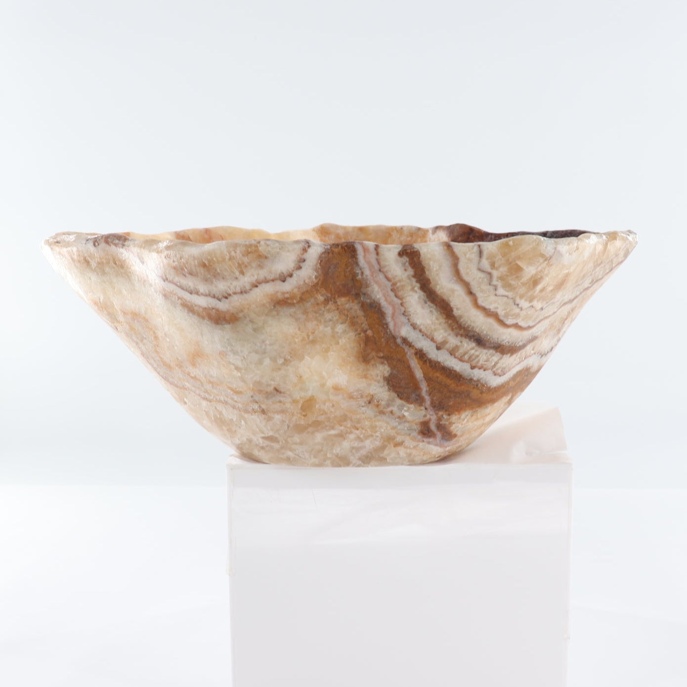 Mexican Onyx/Calcite Bowl 14"
