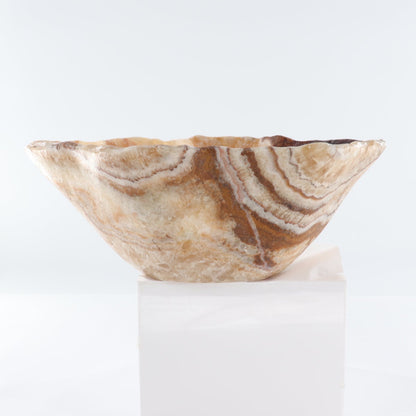 Mexican Onyx/Calcite Bowl 14"