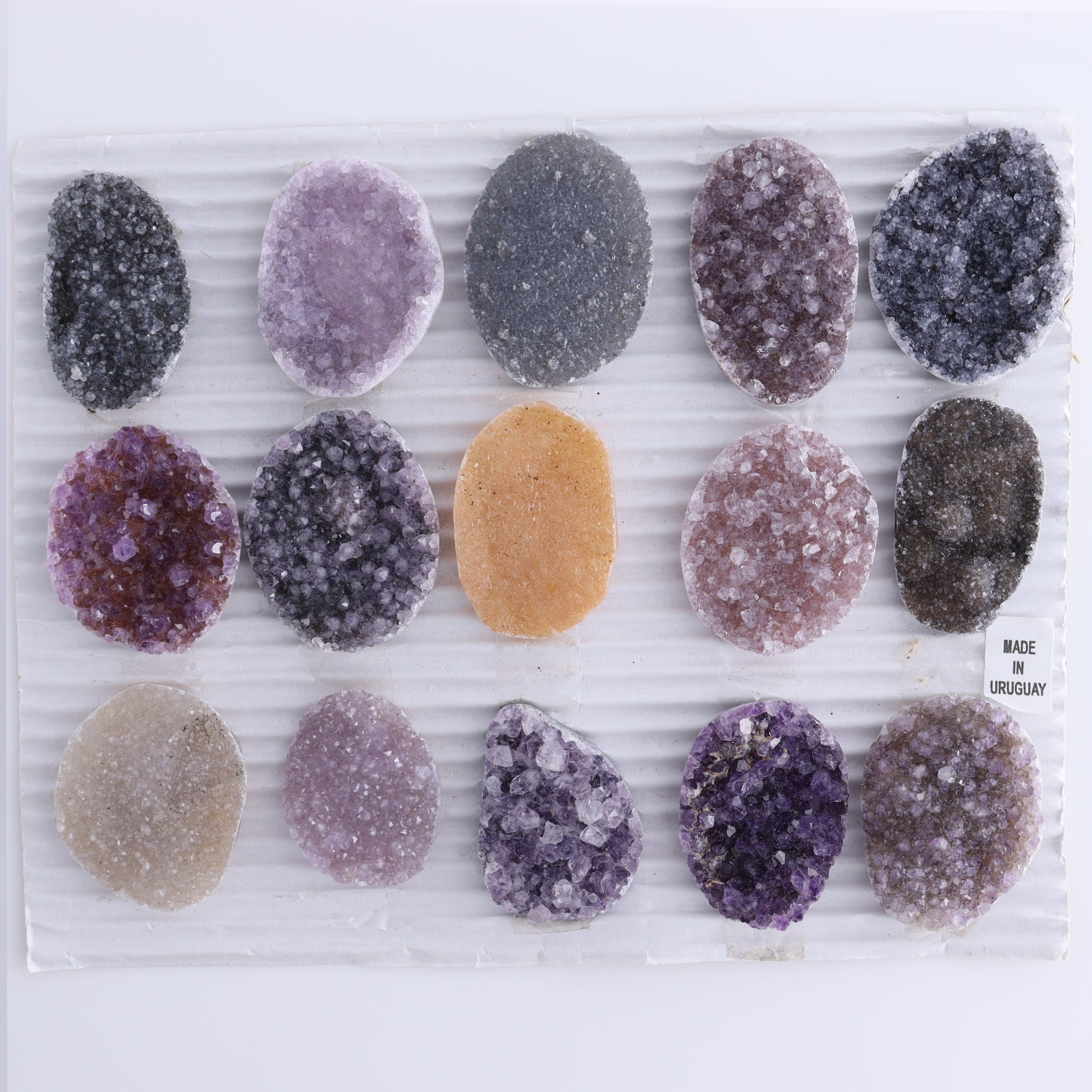 Uruguay Amethyst Cabs Set of 15 - Expert Wholesale and Supplier of Wholesale Crystals & Bulk Gemstones, ["Amethyst","Cabs","close_50","Uruguay"]