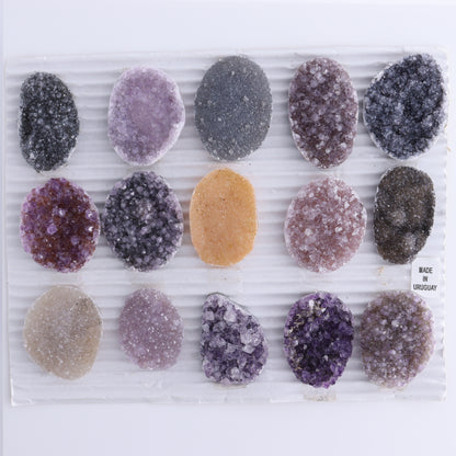 Uruguay Amethyst Cabs Set of 15 - Expert Wholesale and Supplier of Wholesale Crystals & Bulk Gemstones, ["Amethyst","Cabs","close_50","Uruguay"]