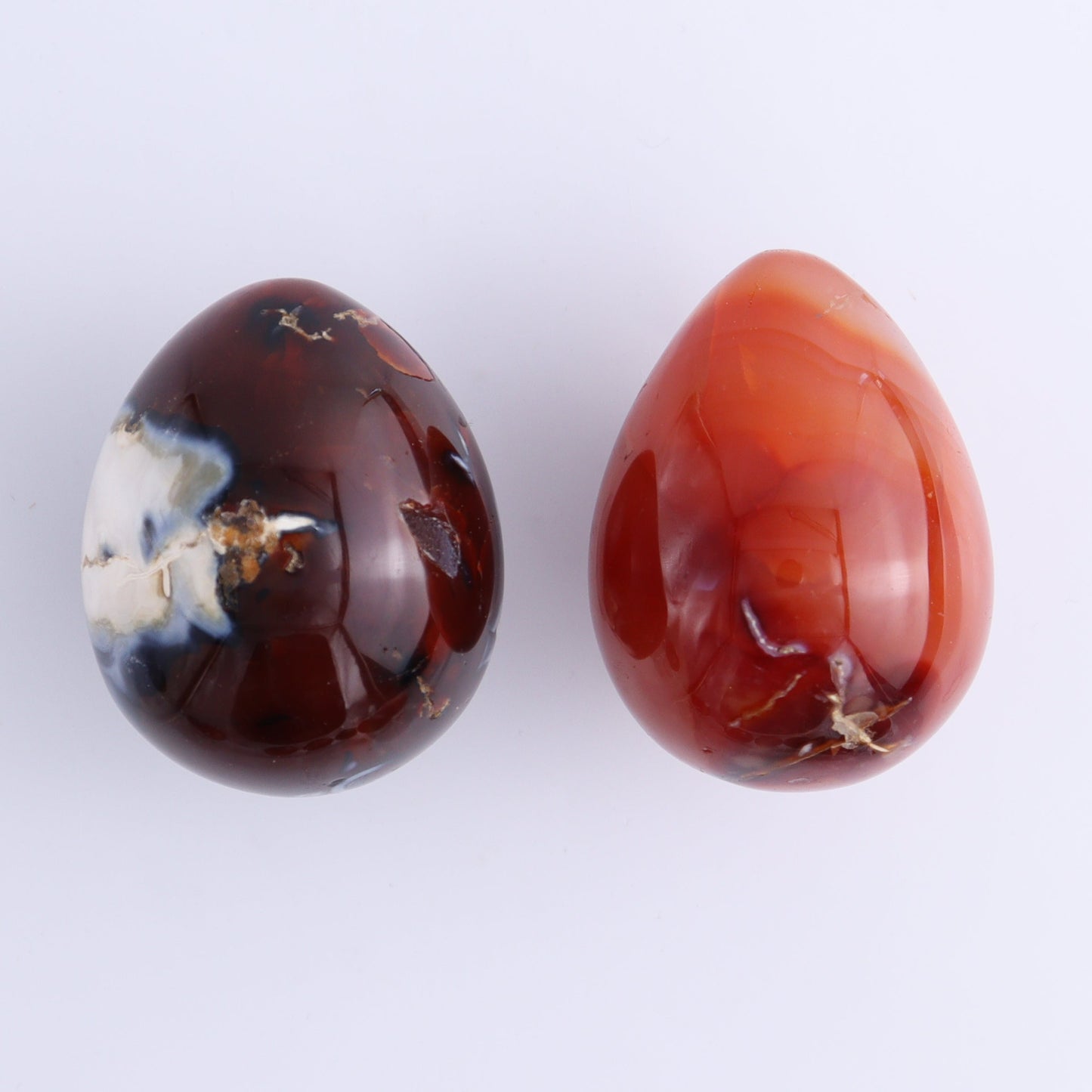 Carnelian Eggs Set of 12 - Expert Wholesale and Supplier of Wholesale Crystals & Bulk Gemstones, ["carnelian","Eggs","Madagascar"]
