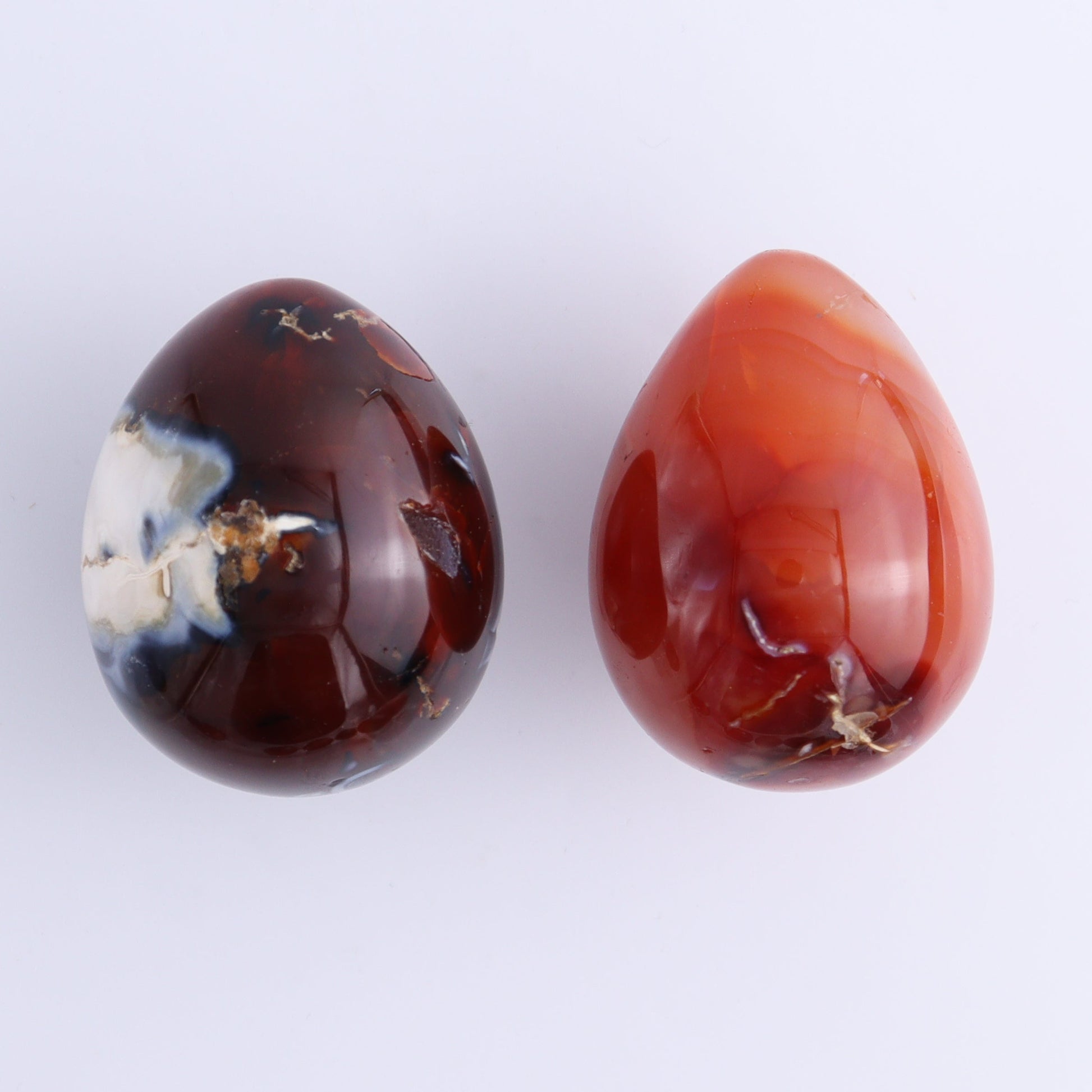 Carnelian Eggs Set of 12 - Expert Wholesale and Supplier of Wholesale Crystals & Bulk Gemstones, ["carnelian","Eggs","Madagascar"]