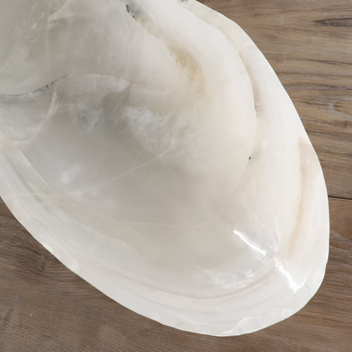 Mexican Onyx/Calcite Canoe Bowl 32"