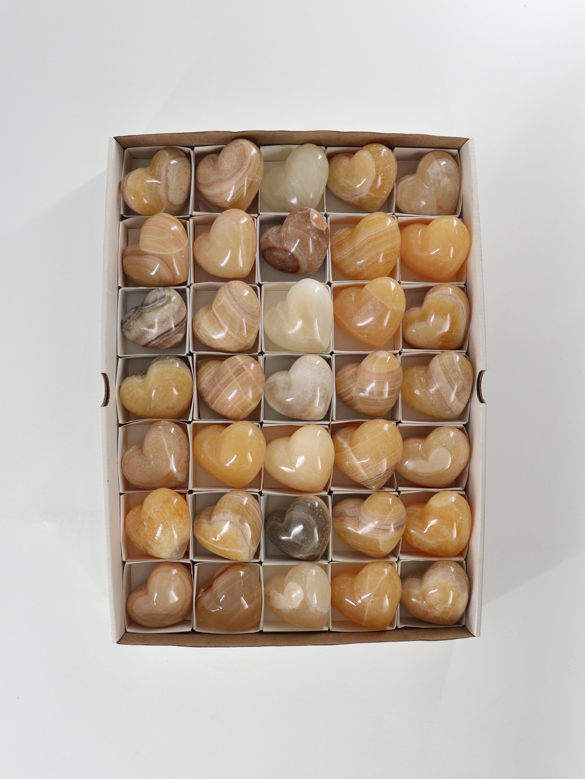 Onyx Hearts Set of 35 - Expert Wholesale and Supplier of Wholesale Crystals & Bulk Gemstones, []