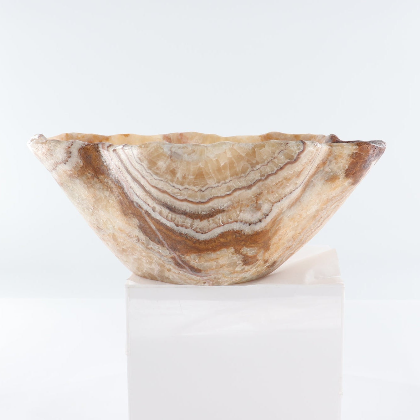 Mexican Onyx/Calcite Bowl 14"