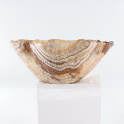 Mexican Onyx/Calcite Bowl 14"