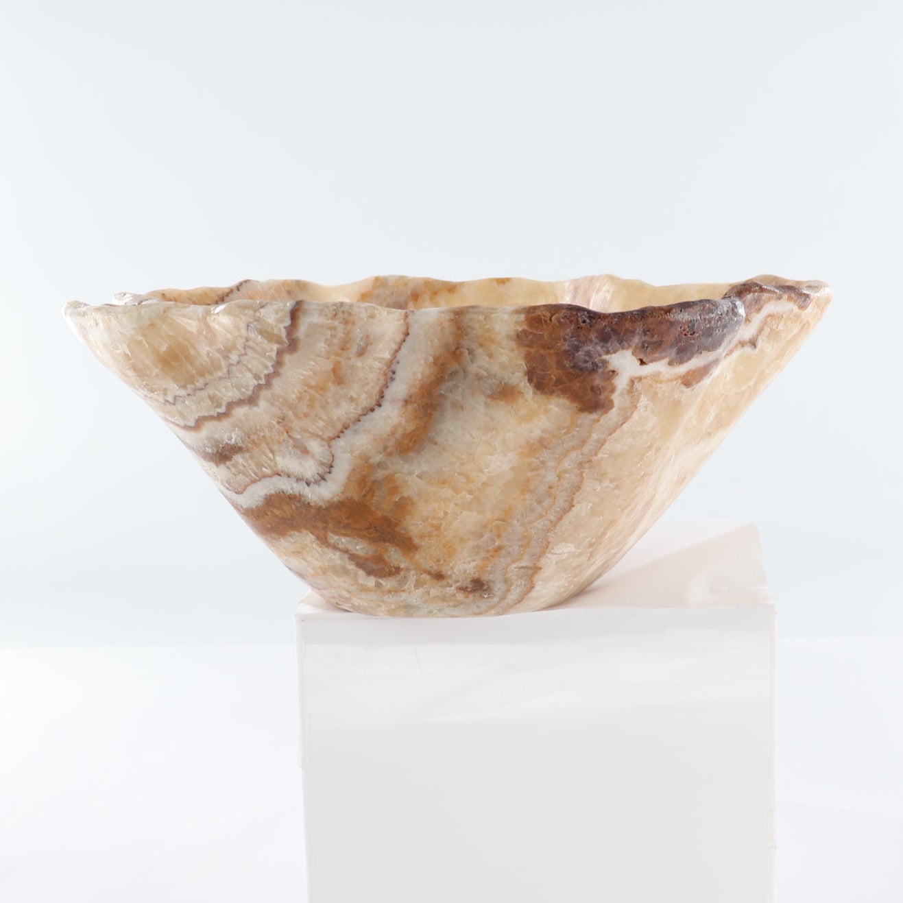 Mexican Onyx/Calcite Bowl 14"