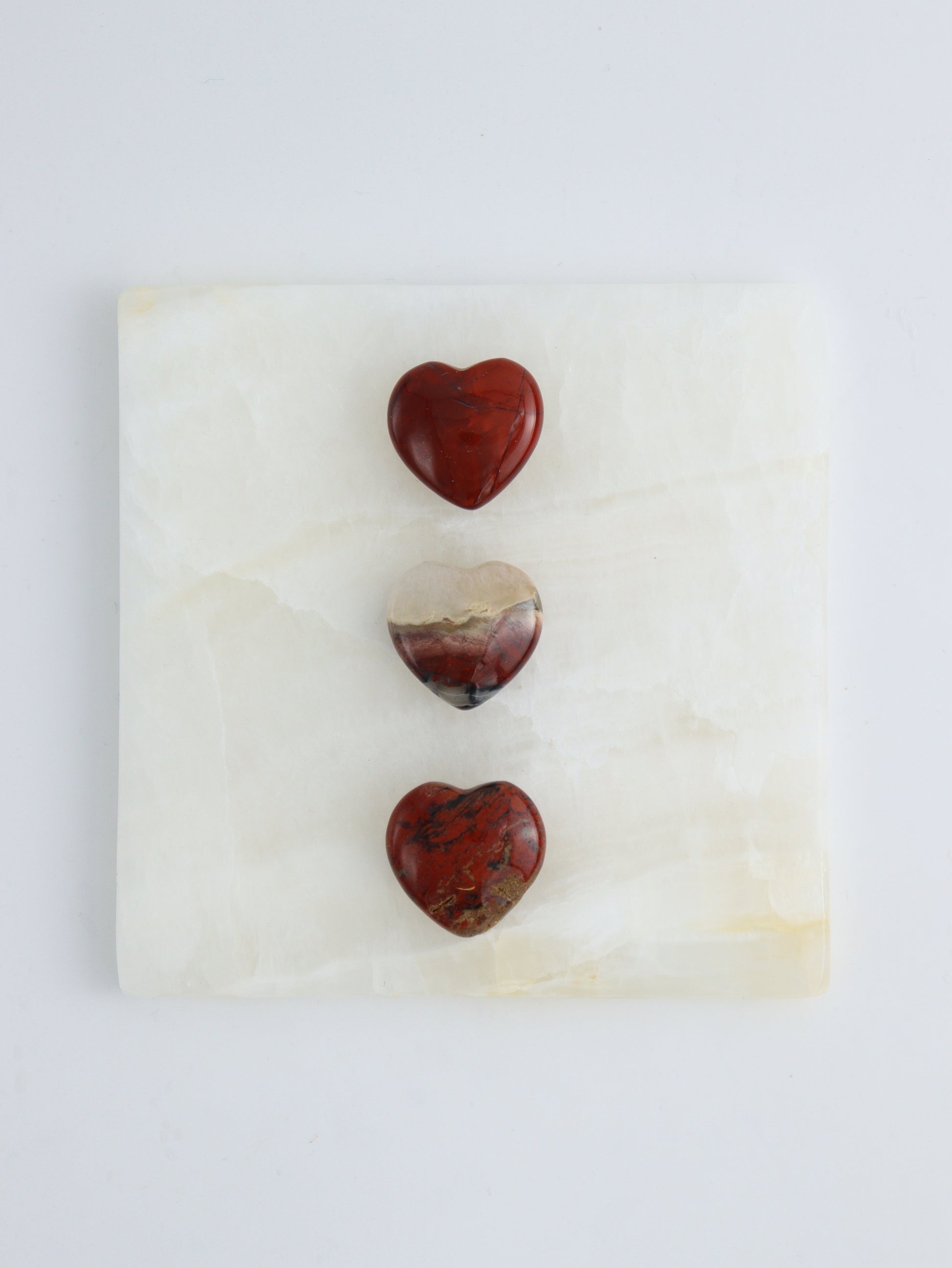 1/2kg Red Jasper Hearts - Expert Supplier of Wholesale Crystals & Bulk Gemstones