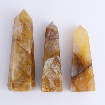 Golden Healer Towers Set of 3 - Expert Wholesale and Supplier of Wholesale Crystals & Bulk Gemstones, ["Brazil","Golden Healer","Towers"]