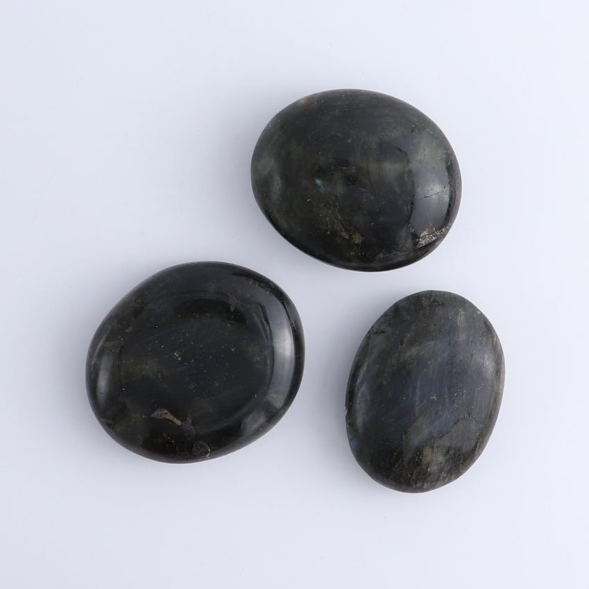 50 pcs Palm Stones Rose Quartz, Labradorite, Jasper, Tourmaline & Golden Healer Quartz