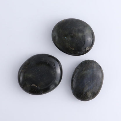50 pcs Palm Stones Rose Quartz, Labradorite, Jasper, Tourmaline & Golden Healer Quartz