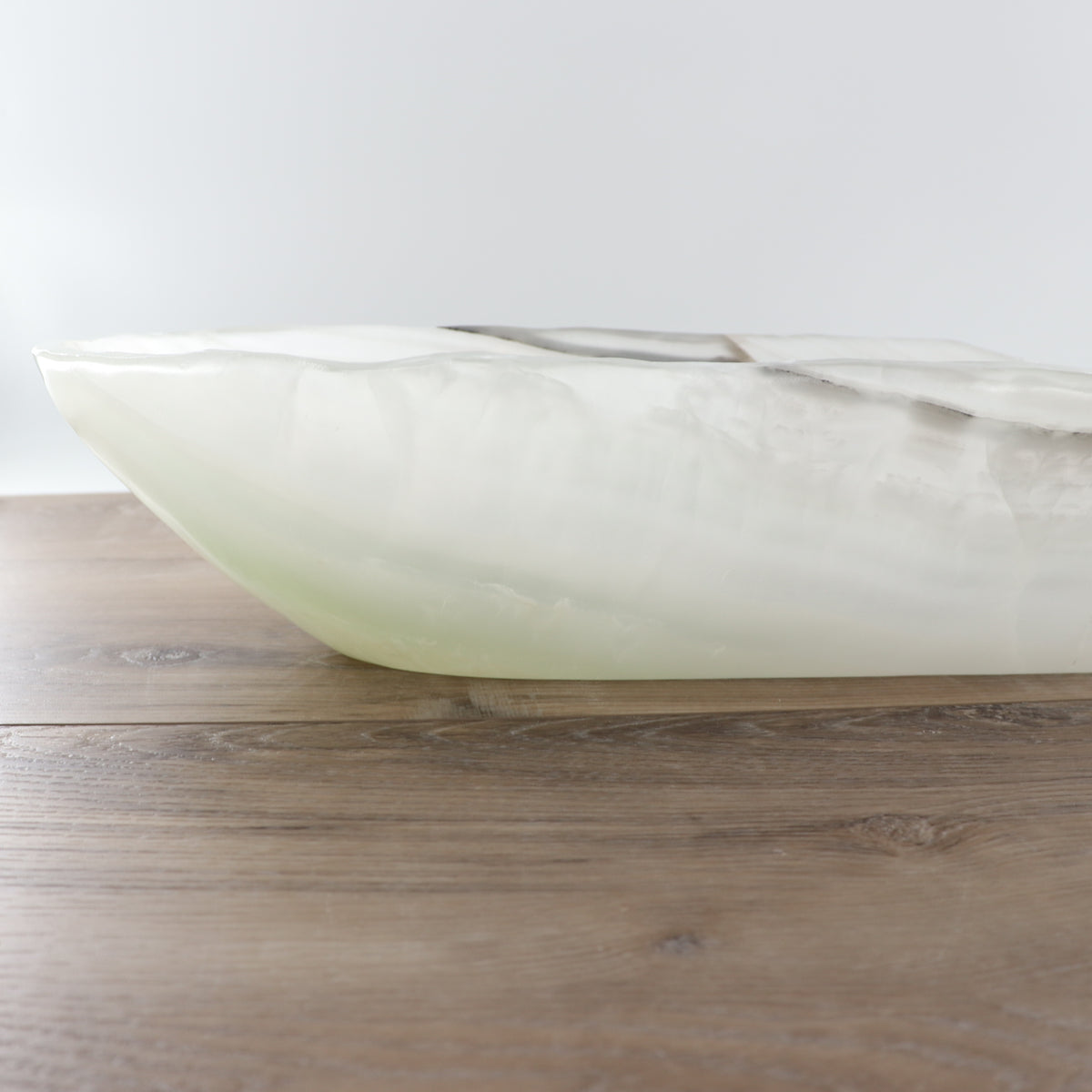 Mexican Onyx/Calcite Canoe Bowl 32"