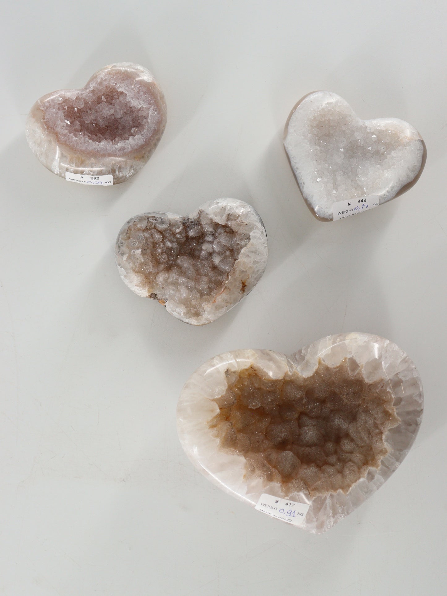 Agate Hearts Set of 4 - Expert Wholesale and Supplier of Wholesale Crystals & Bulk Gemstones, []