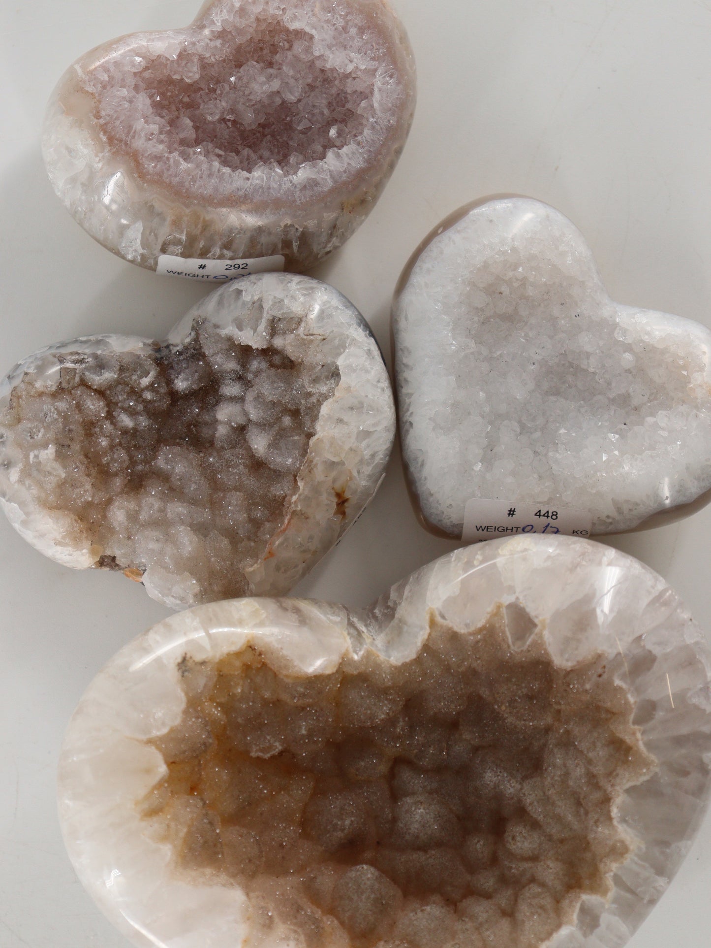 Agate Hearts Set of 4 - Expert Wholesale and Supplier of Wholesale Crystals & Bulk Gemstones, []