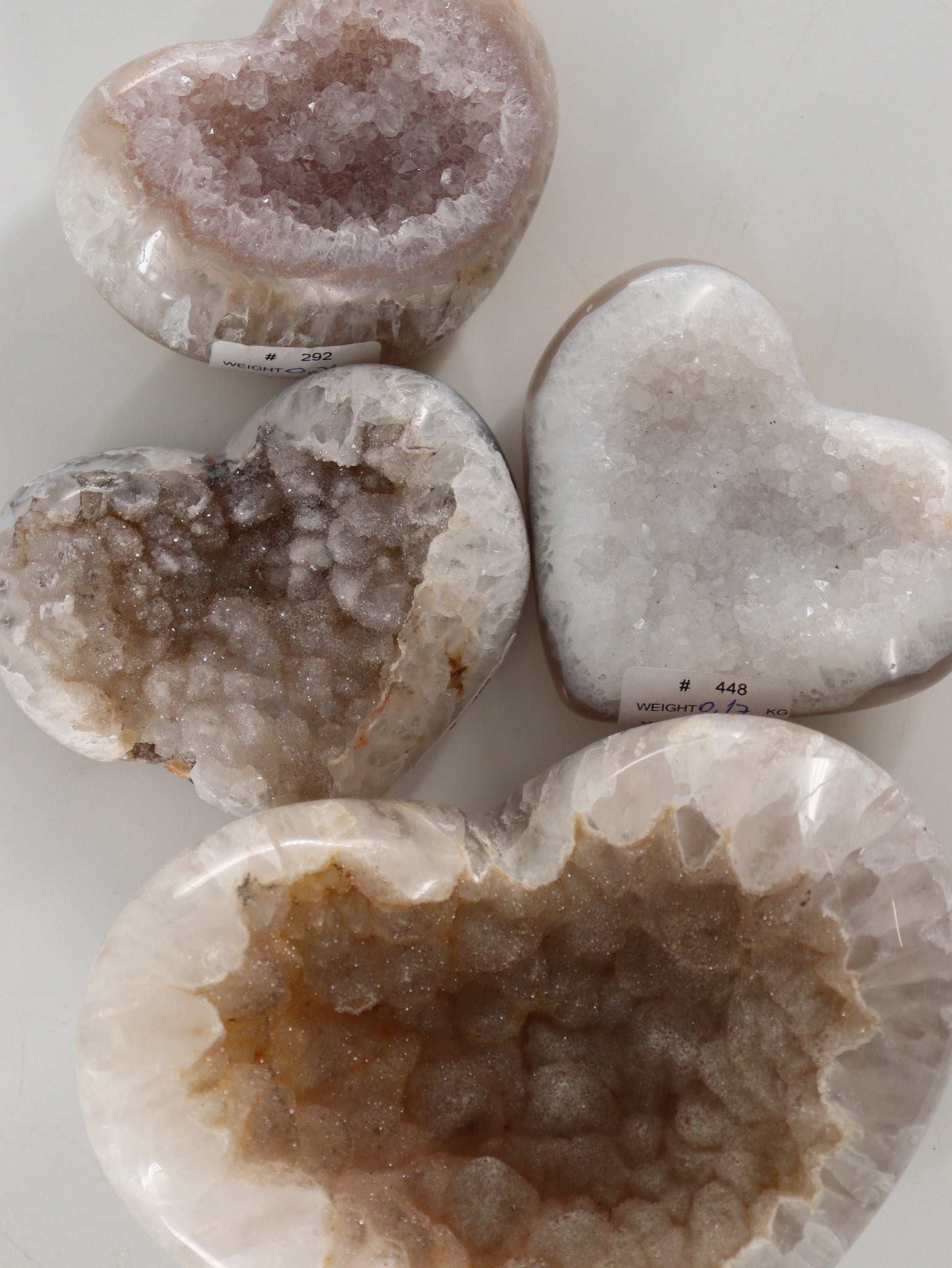 Agate Hearts Set of 4 - Expert Wholesale and Supplier of Wholesale Crystals & Bulk Gemstones, []