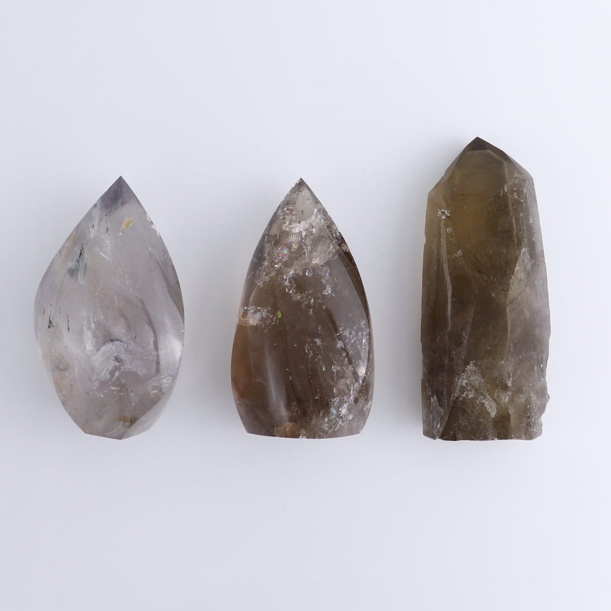 Imperfect Quartz & Amethyst Mixed Flat of 11