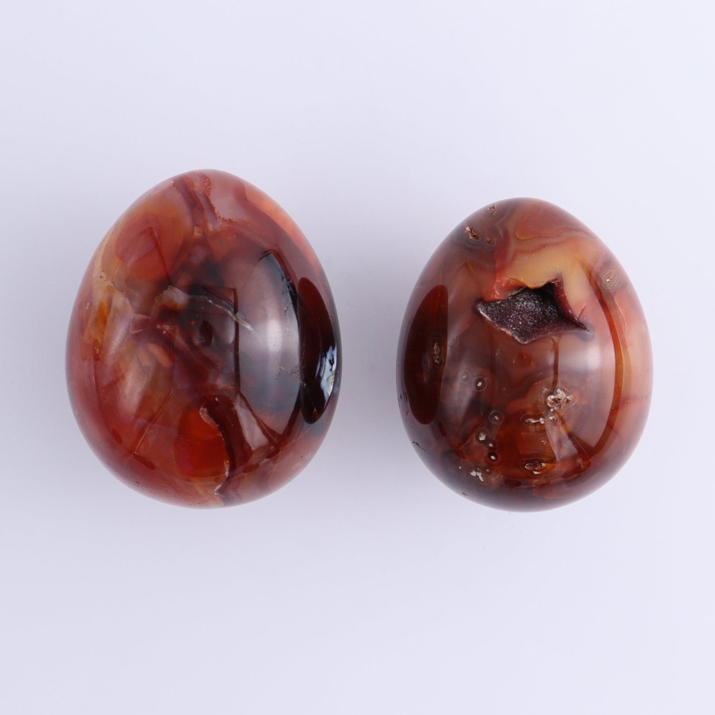 Carnelian Eggs Set of 10