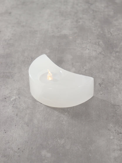 White Onyx Moon Candle Holders Set of 4 - Expert Supplier of Wholesale Crystals & Bulk Gemstones