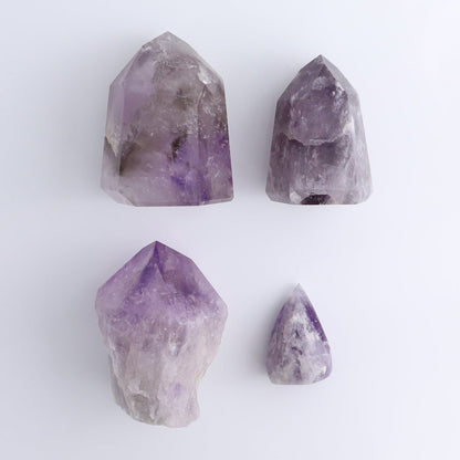 Imperfect Quartz & Amethyst Mixed Flat of 11
