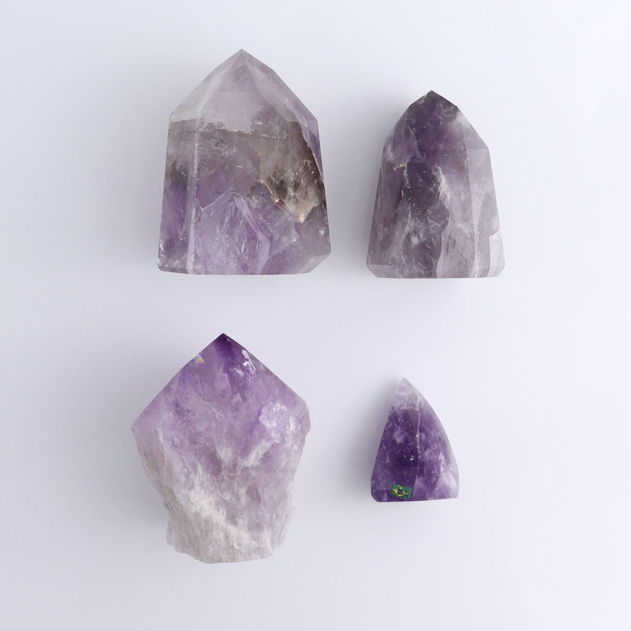 Imperfect Quartz & Amethyst Mixed Flat of 11