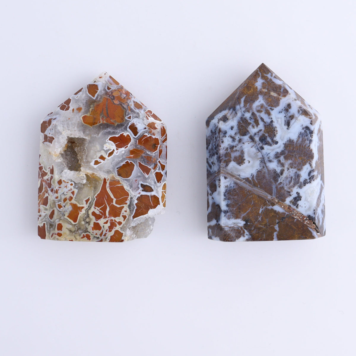Brecciated Jasper Towers Set of 10 | Mi Esperanza Minerals | Supplier of Crystals and Onyx
