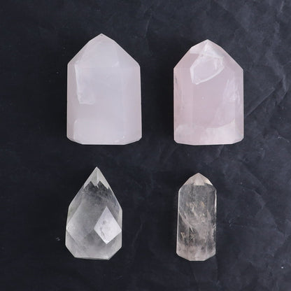 Imperfect Quartz & Amethyst Mixed Flat of 11