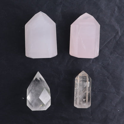 Imperfect Quartz & Amethyst Mixed Flat of 11