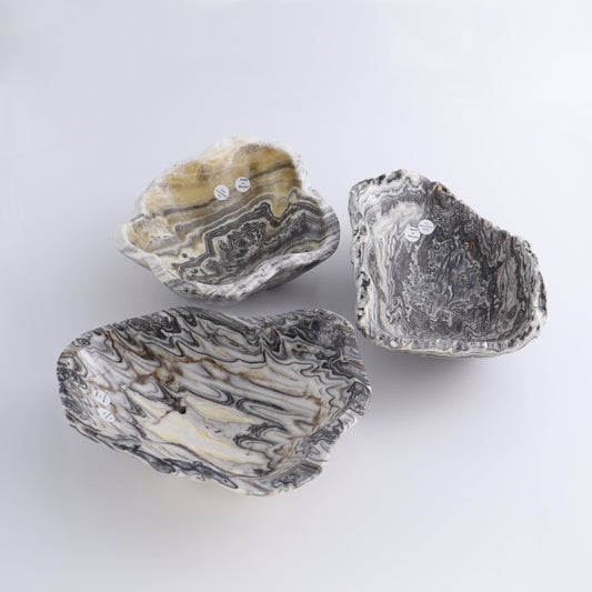 Zebra Onyx Bowl Set of 3 - Expert Wholesale and Supplier of Wholesale Crystals & Bulk Gemstones, ["Bowls","Mexico","onyx"]