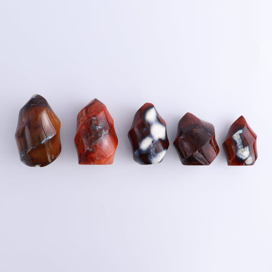 Carnelian Flames Set of 5