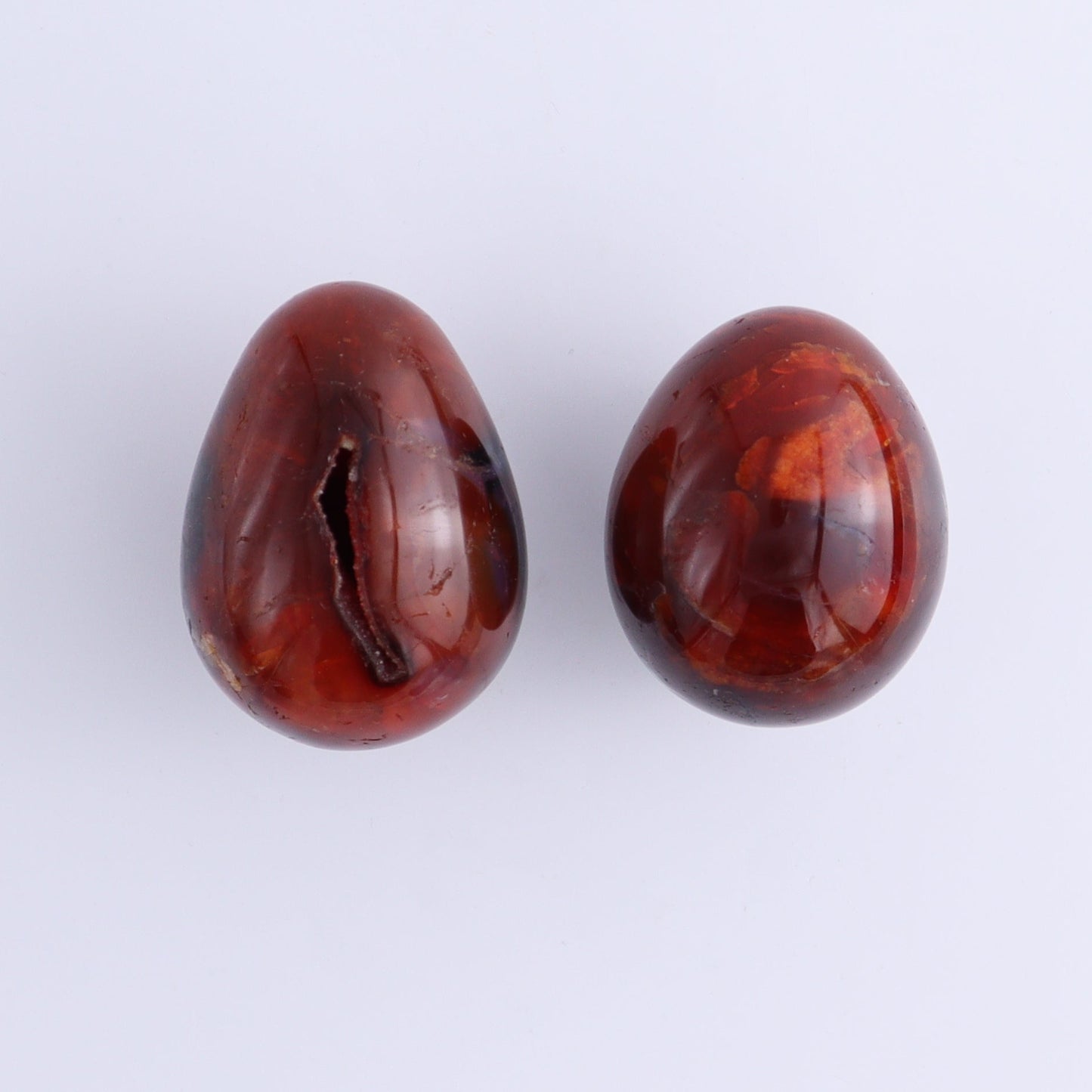 Carnelian Eggs Set of 11
