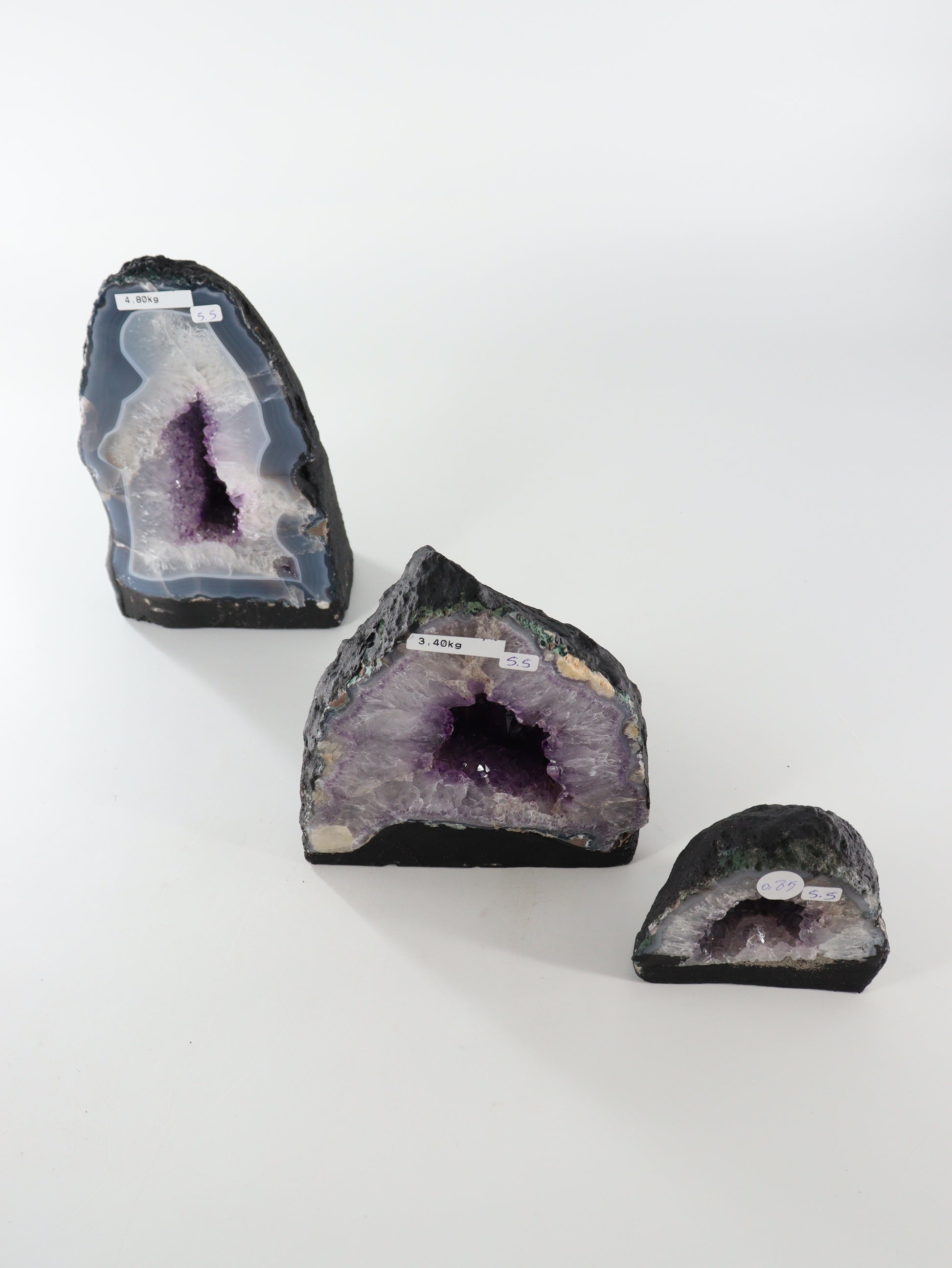 Amethyst Cathedrals Set of 3 - Expert Supplier of Wholesale Crystals & Bulk Gemstones