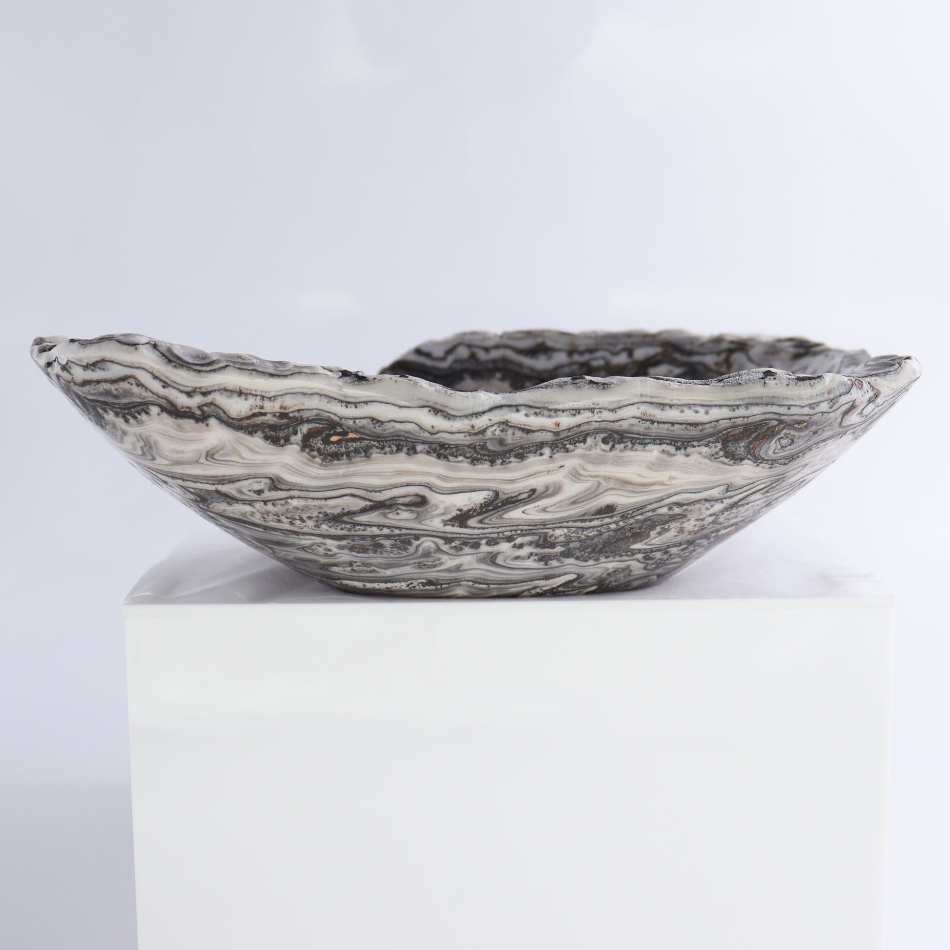 Zebra Onyx Bowl Set of 3 - Expert Wholesale and Supplier of Wholesale Crystals & Bulk Gemstones, ["Bowls","Mexico","onyx"]