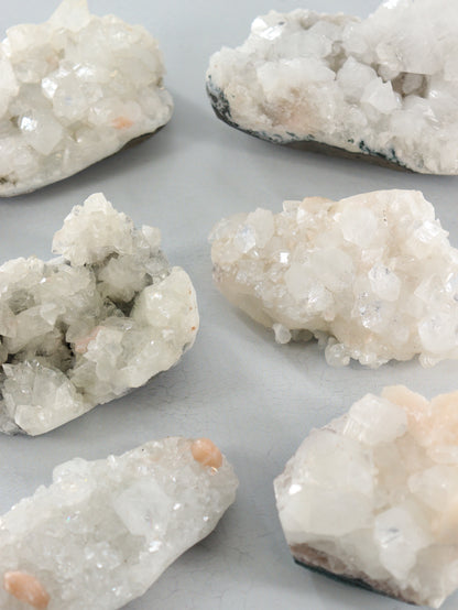 Apophyllite Clusters Set of 6 - Expert Vendor of Wholesale Crystals