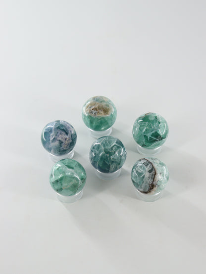Fluorite Spheres Set of 6 - Expert Wholesale and Supplier of Wholesale Crystals & Bulk Gemstones, []
