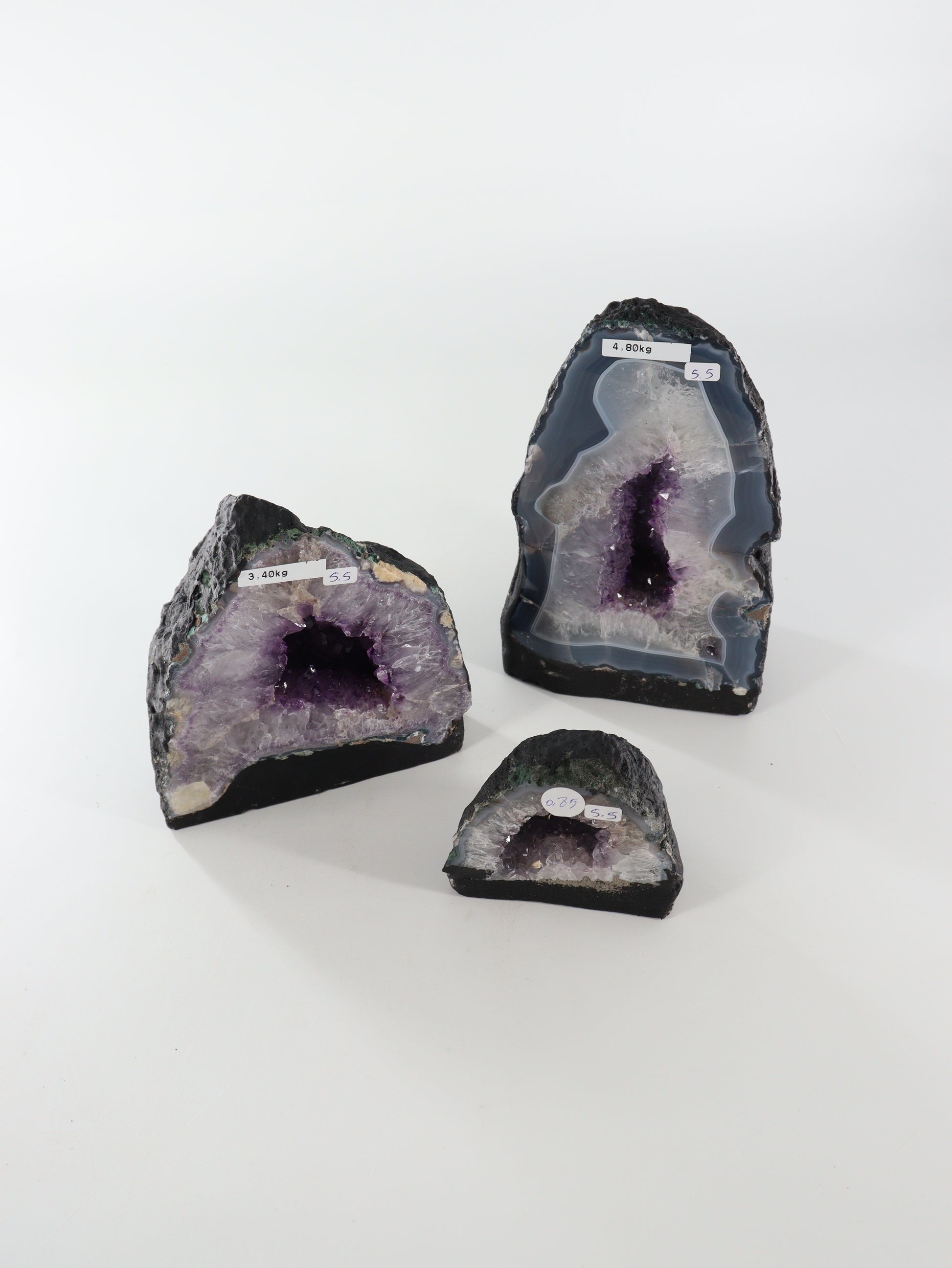 Amethyst Cathedrals Set of 3 - Expert Supplier of Wholesale Crystals & Bulk Gemstones