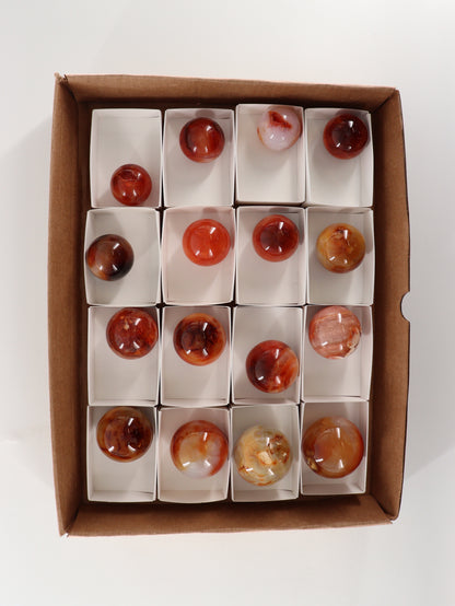 Carnelian Spheres Set of 16 - Expert Wholesale and Supplier of Wholesale Crystals & Bulk Gemstones, []