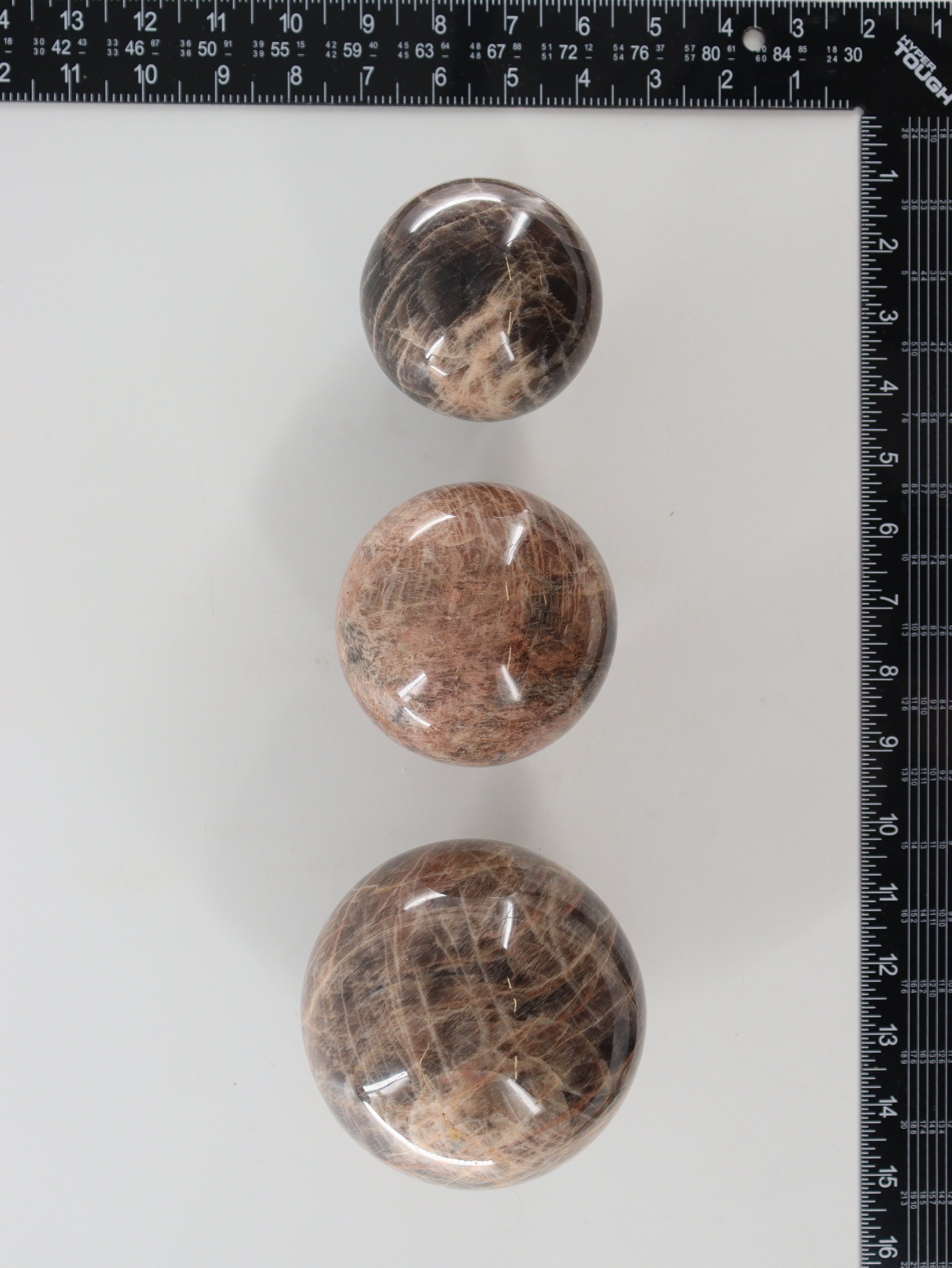 Black Moonstone Spheres Set of 3 - Expert Wholesale and Supplier of Wholesale Crystals & Bulk Gemstones, []